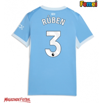 Manchester City Ruben Dias #3 Tricou Fotbal Replică 2026-27 Femei Acasa